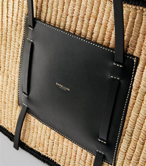 demellier raffia tote